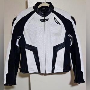 Fly Street Apex Leather Jacket Riding Racing Motorcycle Men's Size S